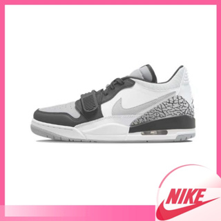 Air Jordan Legacy 312 low "light smoke grey" ทั้งสองเพศ ระบายอากาศ รองเท้าบาส