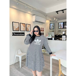 🎈Plussize เดรสคนอ้วน🎈 2 ไซส์ L42-46 (หน้าผ้า46) XL48-52 (หน้าผ้า50)