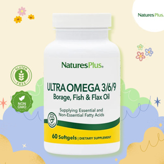 NaturesPlus Ultra Omega 3/6/9 1200 mg 🌊 ไขมันโอเมก้า 3, 6, 9 มีความสำคัญต่อร่างกายทั้ง หัวใจ กระดูก ผิวและสมอง🐬