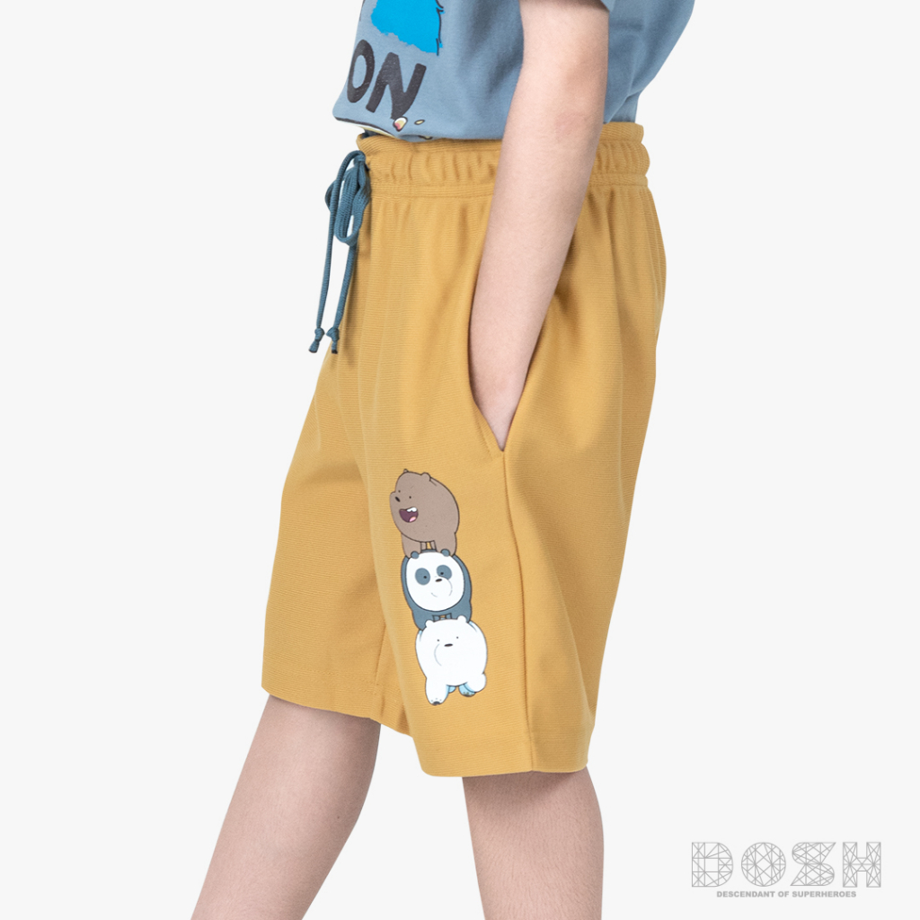 dosh-kids-unisex-shorts-we-bare-bears-กางเกงขาสั้น-เด็กชาย-เด็กหญิง-dbbbr5006-ye