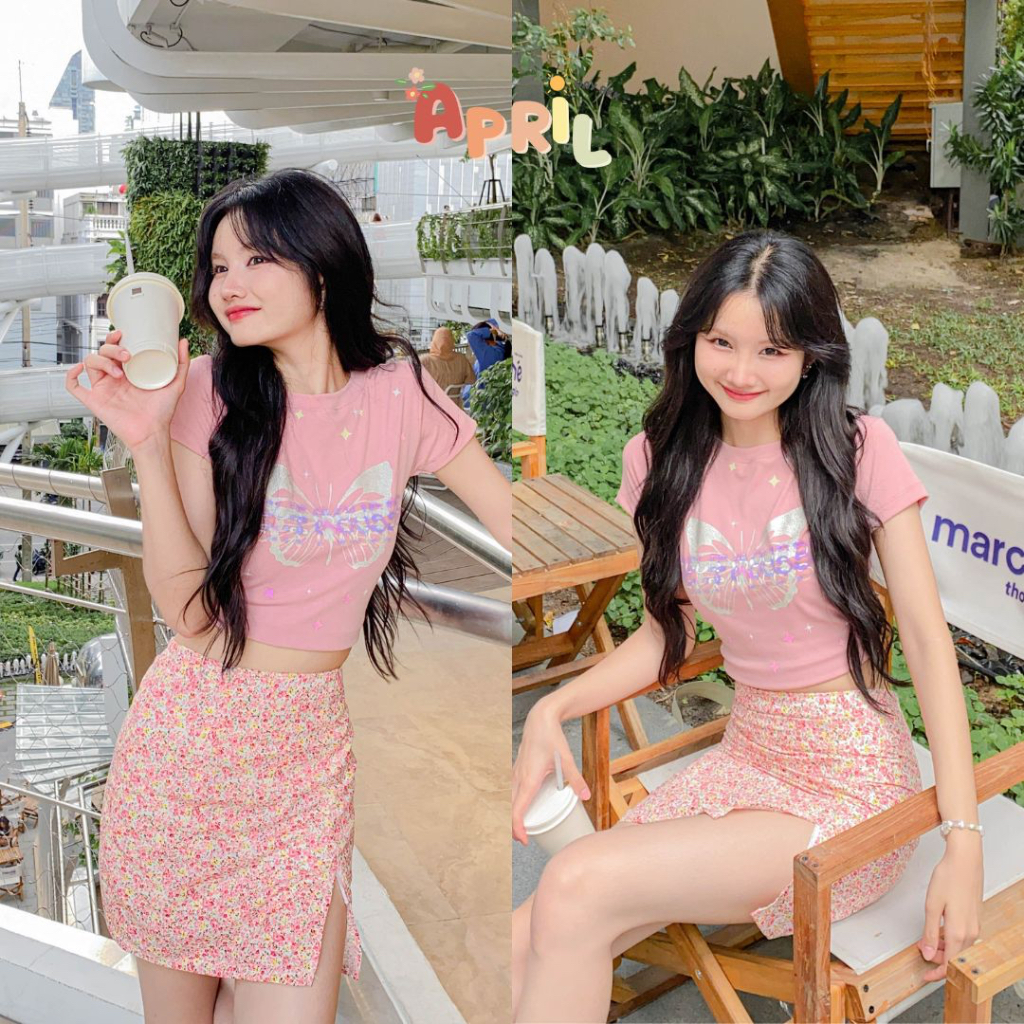 รุ่นใหม่-เฉพาะกระโปรง-ลดเหลือ-186-เมื่อใส่โค้ด-wqnbrz-กระโปรงทรงเอ-ลายดอกไม้-มีซับใน-ซิปข้าง-aprilsunday-bkk