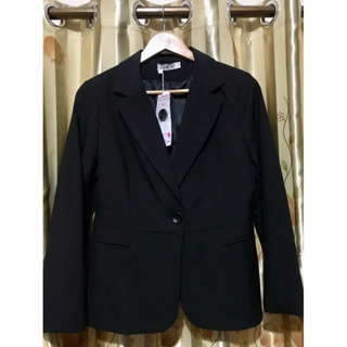 📌Color Diana black blazer suit size xxl เบลเซอร์ สูท สีดำ งานแบรนด์ งานใหม่ ป้ายห้อย สูทสมัครงาน สูทสีดำ สูททำงาน
