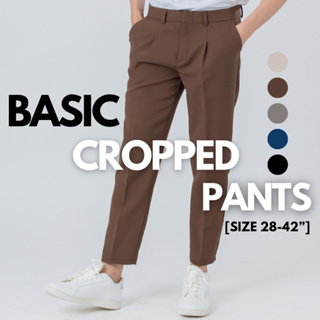 Clothvibes ‘Basic Cropped Pants’ [28-42”]-กางเกงสแล็คขาเต่อ ทรงเข้ารูป รุ่นเบสิก แมชได้ทุกลุค