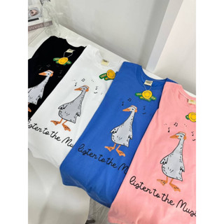 เสื้อยืดโอเวอร์ไซส์ Music Duck🐤🎧