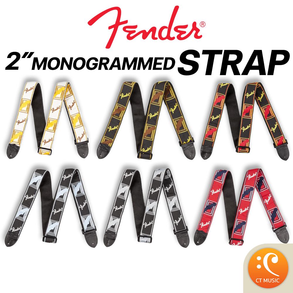 fender-2-monogrammed-strap-สายสะพาย