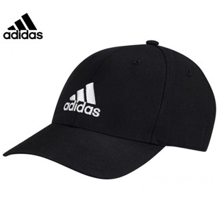 อาดิดาส หมวกแฟชั่น หมวกผ้าฝ้าย สีทึบหมวกเบสบอลหมวกกลางแจ้งหมวกบังแดด Adidas Unisex Hat