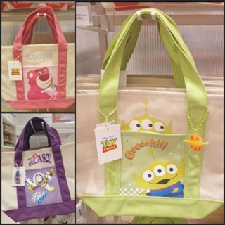 Toy Story tote กระเป๋าผ้า ลอตโซ่ กรีนแมน Lotso Greenman Toy story ลิขสิทธิ์แท้