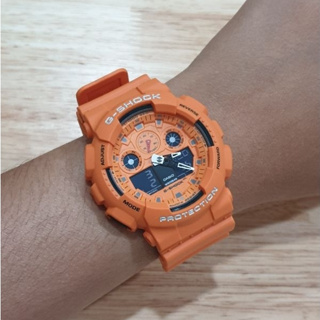 [ของแท้] Casio G-Shock นาฬิกาข้อมือ รุ่น GA-100RS-4ADR  รับประกันศูนย์ CMG 1 ปี