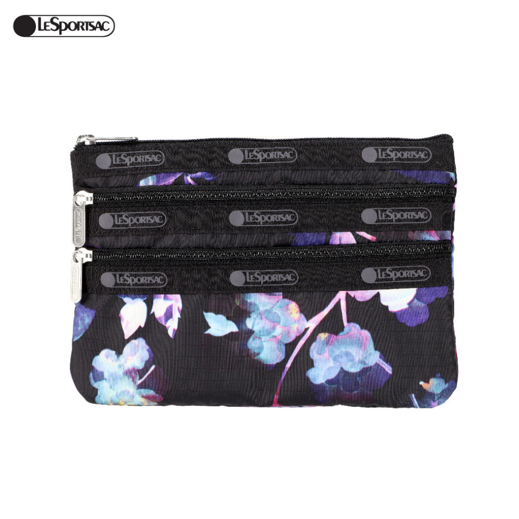 Lesportsac 3Zip Cosmetic กระเป๋าเครื่องสำอาง ใบเล็ก สามซิป Style 7158