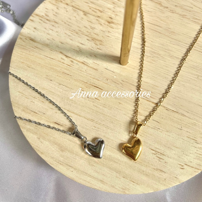 lovely-necklace-stainless-สร้อยคอไม่ลอกไม่ดำ-โดนน้ำโดนเหงื่อได้