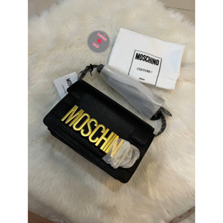 Moschino  Shoulder Leatger bag🖤