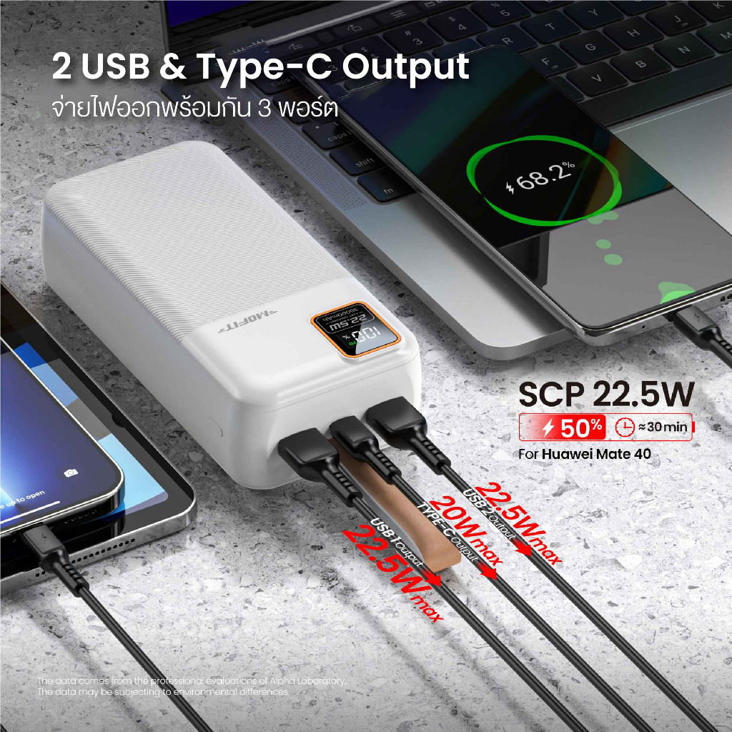 acmic-mp30-01pd-powerbank-30000mah-qc-3-0-pd20w-พาวเวอร์แบงค์ชาร์จเร็ว-ประกันสินค้า-1-ปี-by-mofit