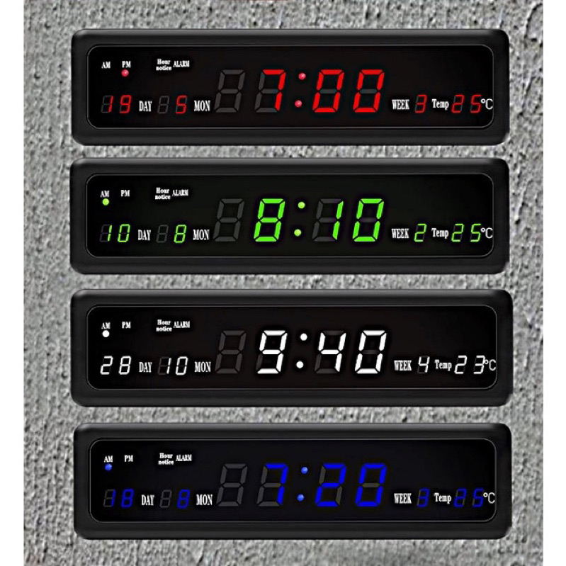 นาฬิกาดิจิตอลled-นาฬิกาตั้งโต๊ะ-นาฬิกาแขวนผนัง-รุ่นcx-808-digital-led-clock-ราคาถูก-ยี่ห้อ-caixingนาฬิกาไฟสินค้าพร้อมส่ง