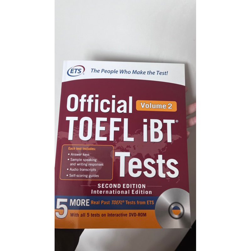 ETS Official TOEFL iBT Tests Volume 2 (second edition) | Shopee Thailand