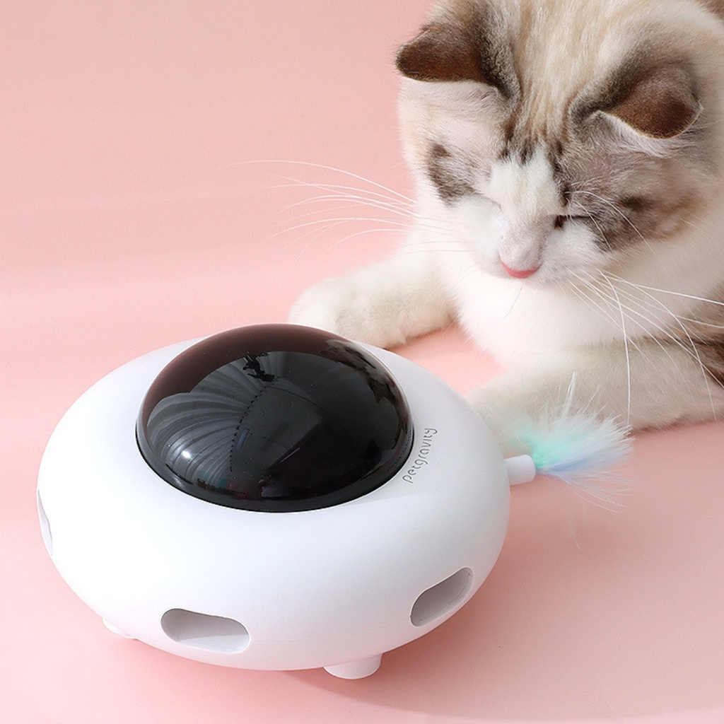 ของเล่นแมวufo-ของเล่นแมว-หุ่นยนต์ดูดฝุ่น-ดักจับฝุ่น-อัจฉริยะ-ของเล่นแมวไฟฟ้า-ของเล่นแมวอัตโนมัติ-สินค้าพร้อมส่งในไทย