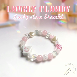 BASE ON YOU - Lucky stone bracelet : LOVELY CLOUDY (กำไลข้อมือหินนำโชค)