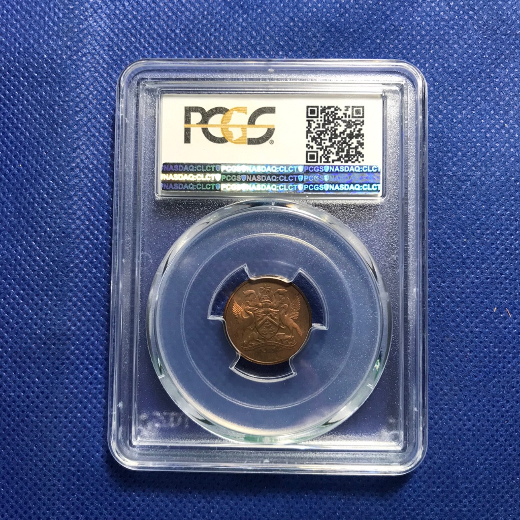 เหรียญทองแดงขัดเงา-ปี1966-trinidad-amp-tobago-1-cent-pcgs-pr64rb-เหรียญเกรด-เหรียญต่างประเทศ-เหรียญสะสม-เหรียญหายาก