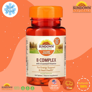 ✨ของใหม่ วิตามินบีรวม Sundown Naturals  B-Complex 100 เม็ด