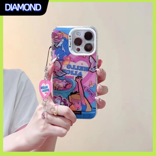 💲คูปองเคลม💲 case for iphone 11 12 ตัวการ์ตูน เคส 14 13 12 11 pro max กระจกเงา การป้องกันอย่างเต็มที่