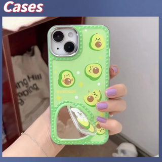 คูปองเคลม🎀เคสไอโ case for iphone 11 12 การ์ตูนตลกอะโวคาโดน่ารัก เคส 14 13 12 11 pro max เคสโทรศัพท์กันกระแทกที่ทนทาน