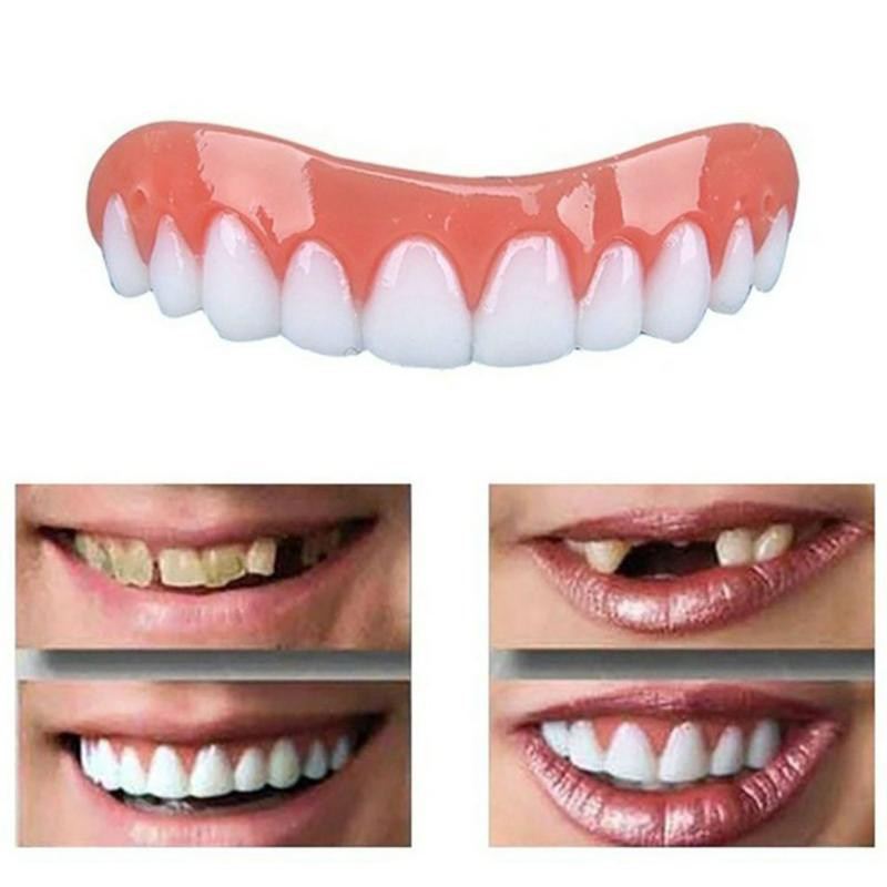 ฟันปลอมแบบครอบ-ฟันปลอม-ซิลิโคน-ฟันปลอมทันตกรรมวีเนียร์ฟันจัดฟันขาวจัดฟัน-ฟันปลอมแบบสวม-ที่ครอบฟันที่กินข้าวได