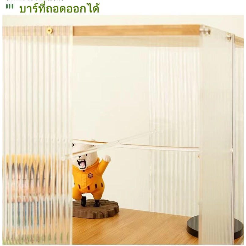 หมุนได้-360-ตู้โชว์กระจก-ตู้โชว์กระจกใส-ตู้โชว์อะคริลิคlegao-displaycabinet-ตู้โชว์วางของ-ตู้หนังสือ-กล่องโชว์โมเดลร