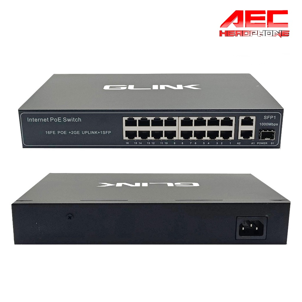 poe-switch-rack19-16-utp-2-uplink-1-sfp-ports