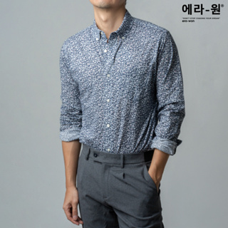 era-won เสื้อเชิ้ต ทรงปกติ Premium Quality Dress Shirt แขนยาว สี Flower Boom