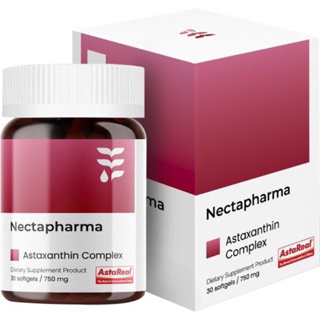 Nectapharma Astaxanthin Complex + CoQ10 ต้านอนุมูลอิสระ เนคตาฟาร์มา (Necta Pharma) ผิวอ่อนวัย ลดริ้วรอย จุดด่างดำ กันแดด