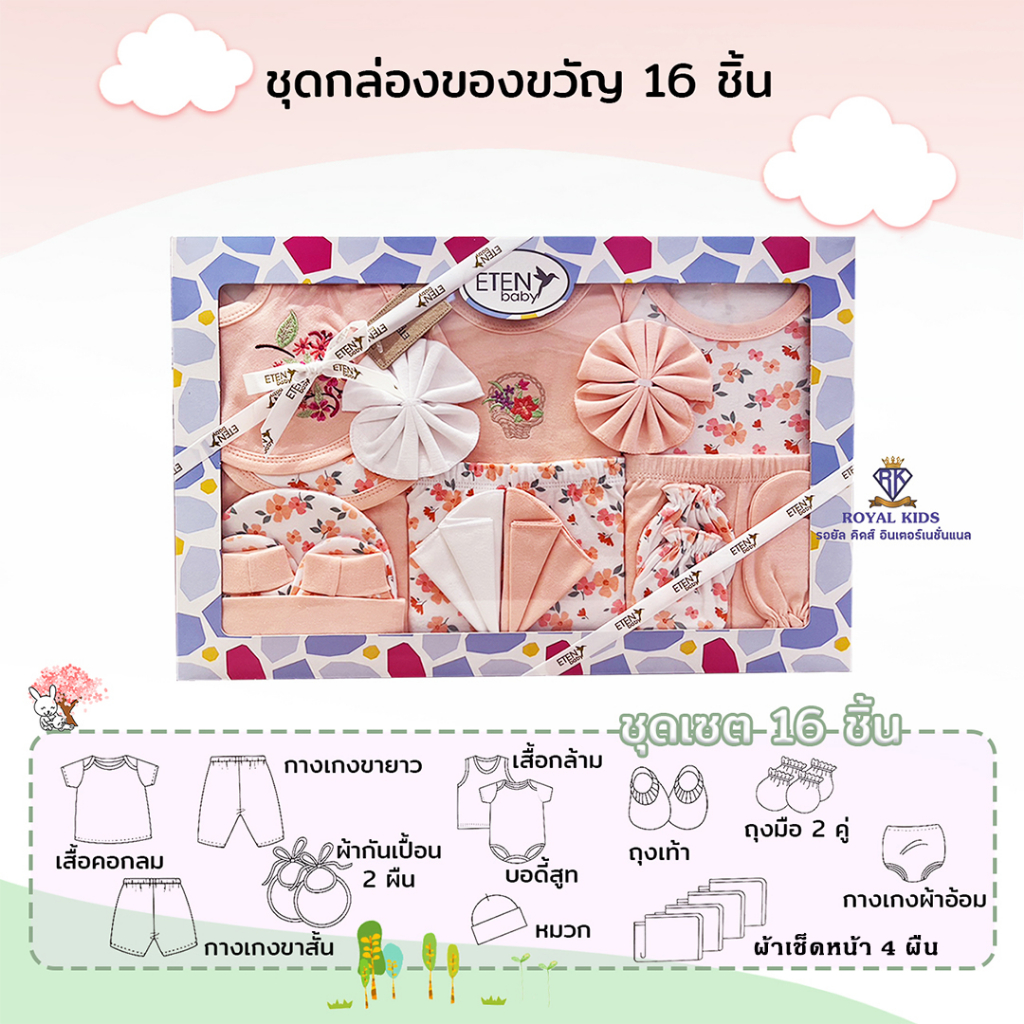 at0013-ชุดของขวัญเด็กแรกเกิด-ชุดของขวัญเด็กผู้หญิงcotton-100-ชุดของขวัญเด็กผู้ชาย-ชุดกล่องของขวัญ-16-ชิ้น