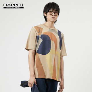 DAPPER เสื้อยืด Minimal Art Print สีน้ำตาล (KRE1/617LS)