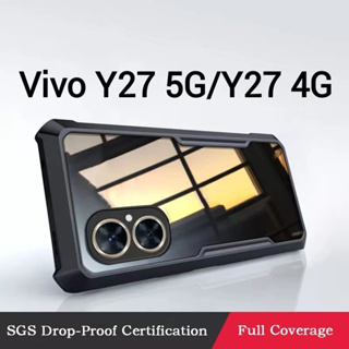 Vivo Y27 5G/Y27 4G/Y36(ส่งในไทย)เคสกันกระแทกขอบสีหลังใสVivo Y02T/Y02A/V27 5G/V27Pro 5G/Y02/Y35/V25 5G/Y02S/V25Pro 5G