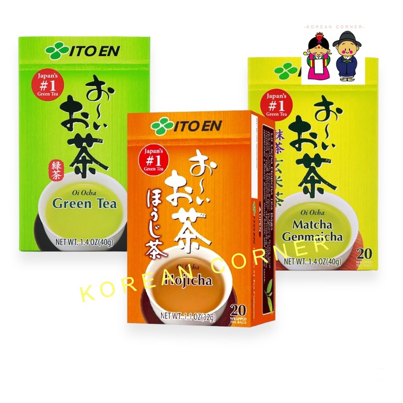 Itoen Green Tea Drinks (tea bags) ชาเขียว ชงร้อน ชงน้ำเย็น ไม่มีน้ำตาล