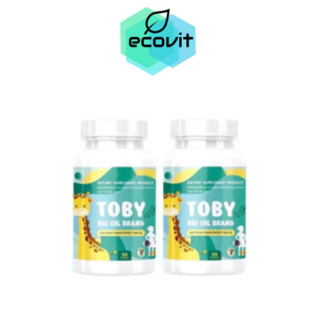 [2 กระปุก] Toby DHA Bio Oil Brand โทบี้ ไบโอ ออย วิตามินอาหารเสริมสำหรับเด็ก [30 แคปซูล]