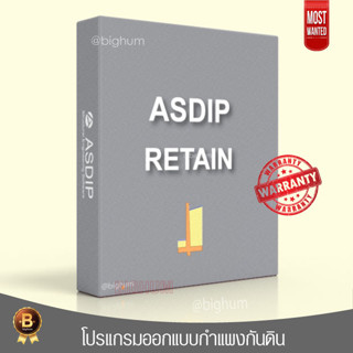 ASDIP RETAIN  V.4 2023 โปรแกรม ออกแบบ กำแพงกันคิน