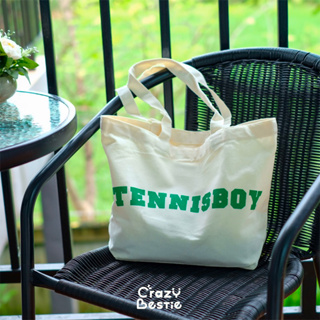 (พร้อมส่ง 2 สี)🍿กระเป๋าผ้า Tennis boy (CB21)