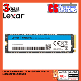 LEXAR NM610 PRO 1TB PCIe/NVMe GEN3x4 (LNM610P001T-RNNNG)