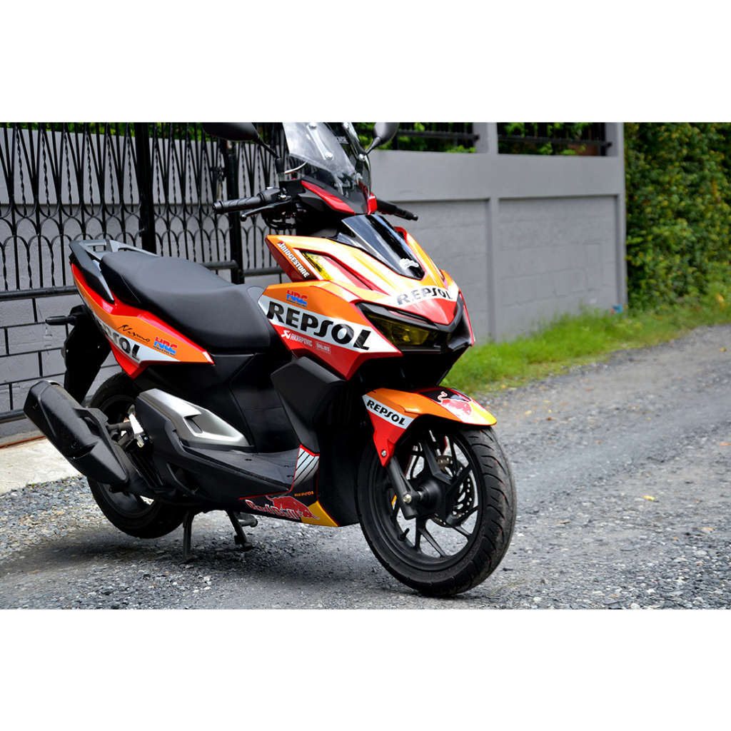 สติ๊กเกอร์แต่งลายรถ Honda Click 160 2023 ลาย Repsol | Shopee Thailand