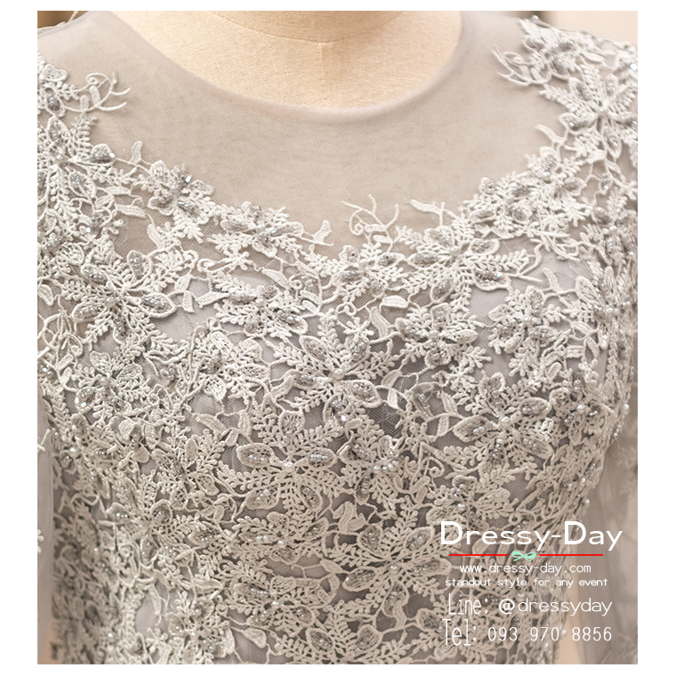 ชุดแม่เจ้าสาวตอนเช้า-กลางวัน-แบบไม่แก่-สวยเรียบหรูปังเกินต้าน-pfl217-gry-เทา-เงิน