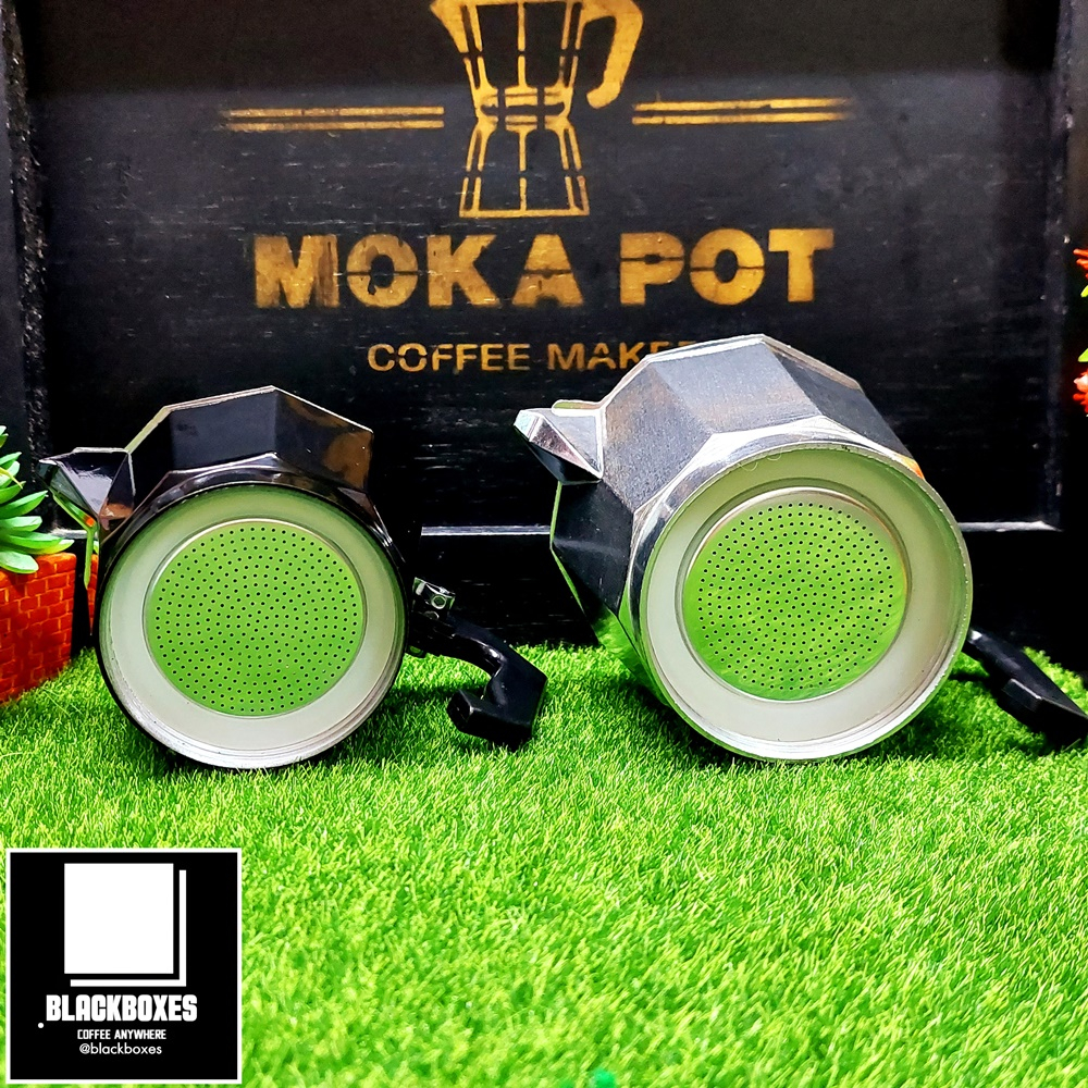 อะไหล่moka-pot-แผ่นอลูมิเนียมกรองกาแฟพร้อมอะไหล่ยางซิลิโคน-แผ่นกรองสำหรับหม้อmoka-pot-แผ่นเหล็ก-อะไหล่แผ่นกรองโมก้าพ็อต