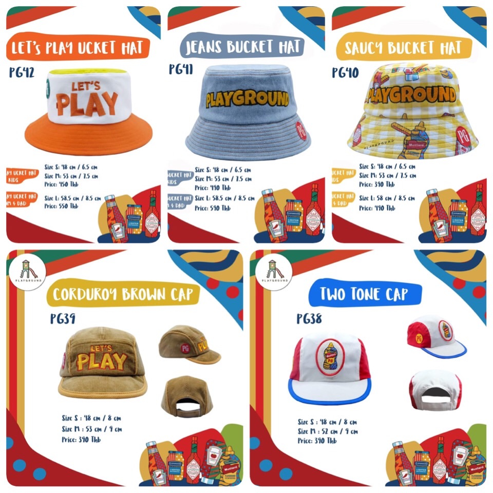(ซื้อ 2ชิ้น ลด 50) รวมฮิตหมวกPlaygroundThe Saucy Festival Collection
