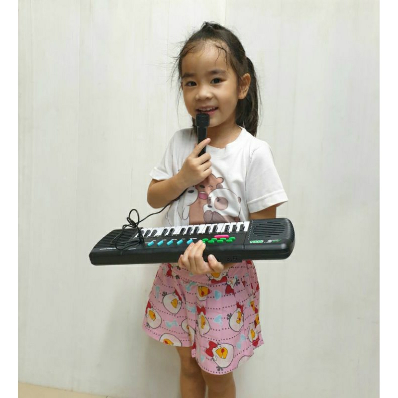 อิเล็คโทน31คีย์-มีไมค์-electronic-keyboard-31keys-ไมค์โครโฟน-ของเล่นออแกน-ของเล่นเสริมพัฒนาการด้านดนตรี-ของเล่นมีเสียง