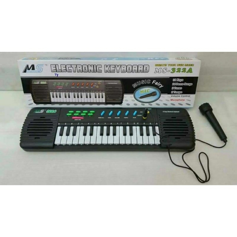 อิเล็คโทน31คีย์-มีไมค์-electronic-keyboard-31keys-ไมค์โครโฟน-ของเล่นออแกน-ของเล่นเสริมพัฒนาการด้านดนตรี-ของเล่นมีเสียง