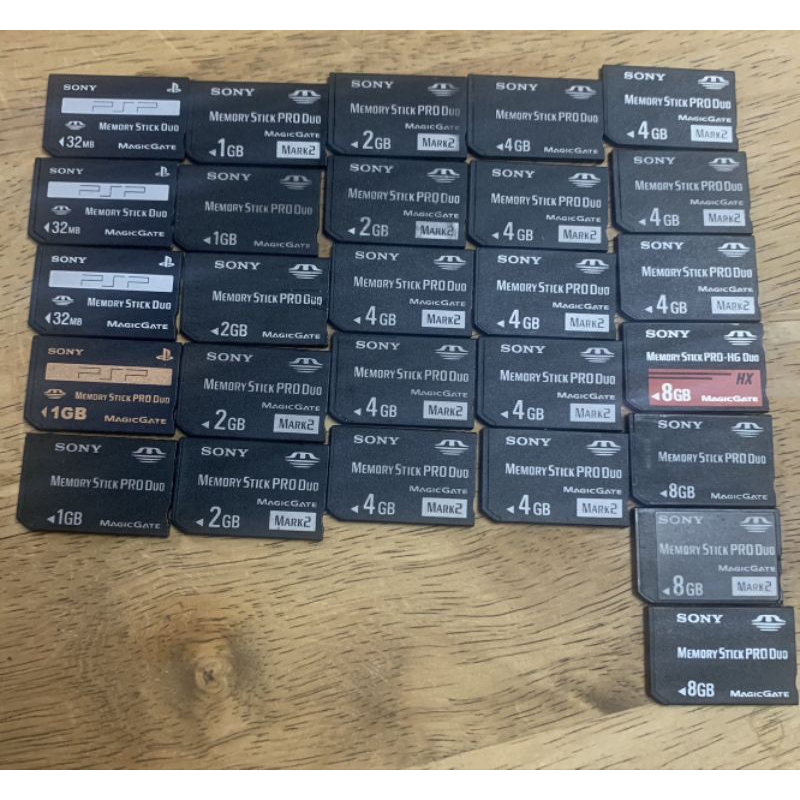 Sony Memory Stick Pro Duo / Memory Stick Duo เมมโมรี่การ์ดแท้ มือสอง ...
