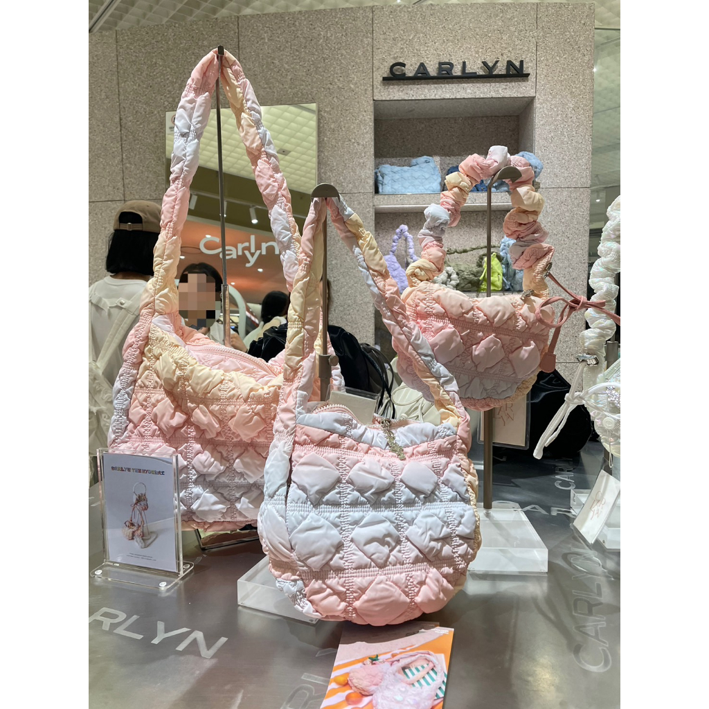 🇹🇭 พร้อมส่ง CARLYN Soft Bag Cotton Candy ของแท้ หิ้วเองจากเกาหลี