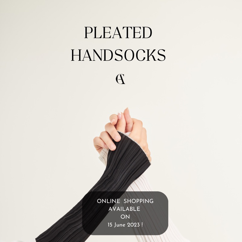 ปลอกเเขนอัดพลีทagilapleatedhandsocksทักขอดูภาพเพิ่มเติมได้ค่ะ