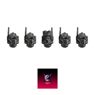 Grimdark scifi miniatures parts head13