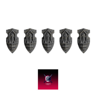 Grimdark scifi miniatures parts Shields07