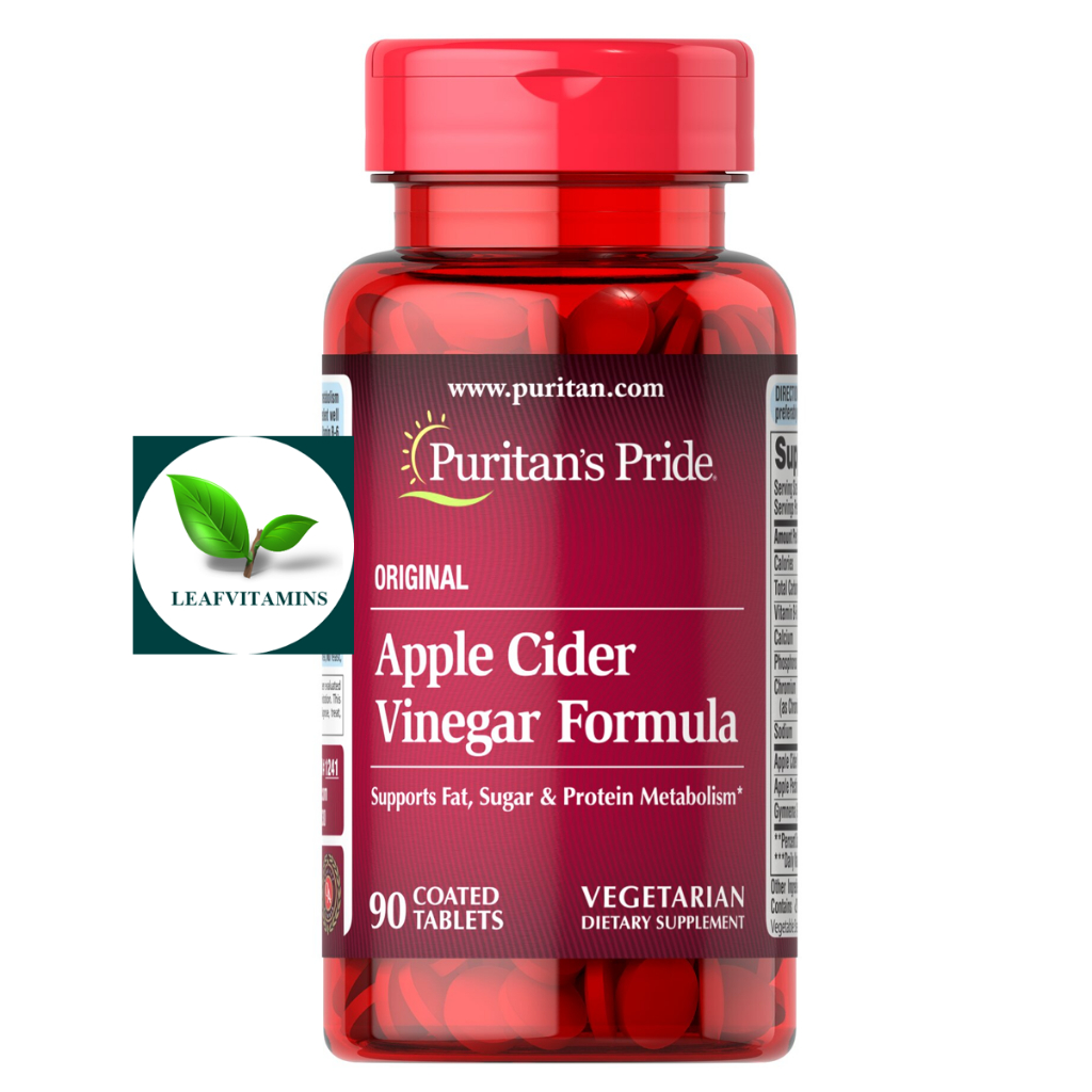 Puritan’s Pride Apple Cider Vinegar Complex Formula 90 Tablets Shopee Thailand