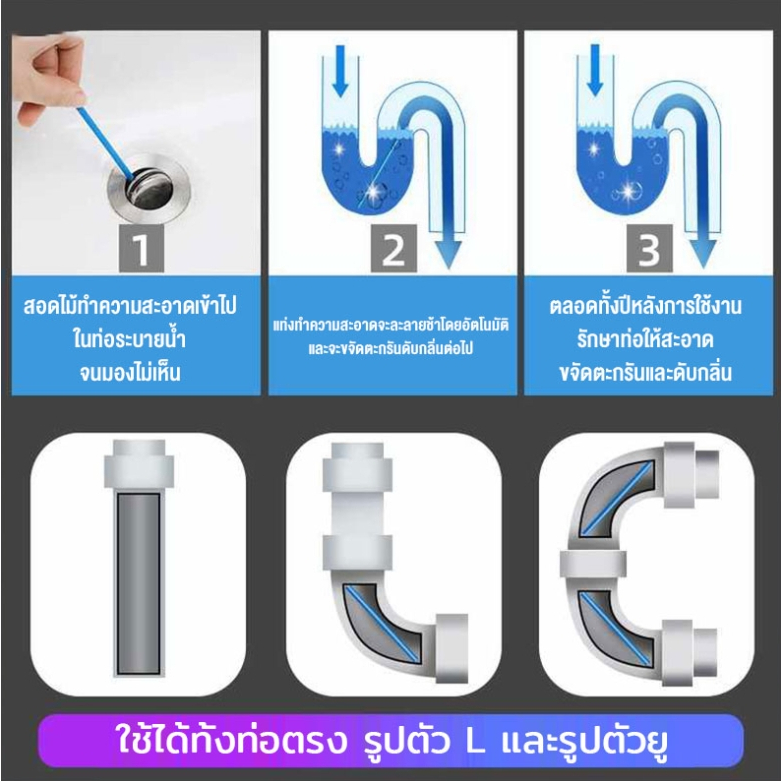 แท่งทำความสะอาดท่อ-ทำความสะอาดท่อน้ำอุดตัน-แก้ท่อตัน-สลายท่อตัน